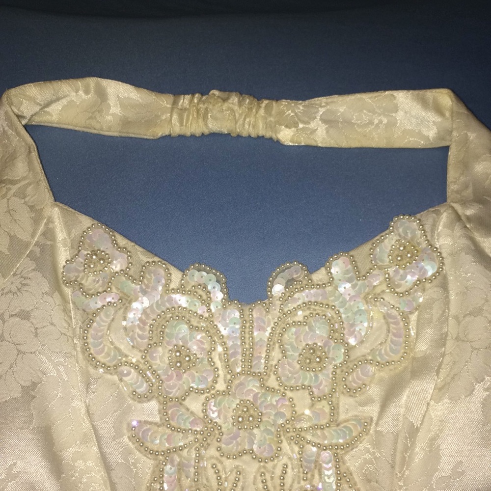 Ivory Halter Dress - Picture 5 of 7